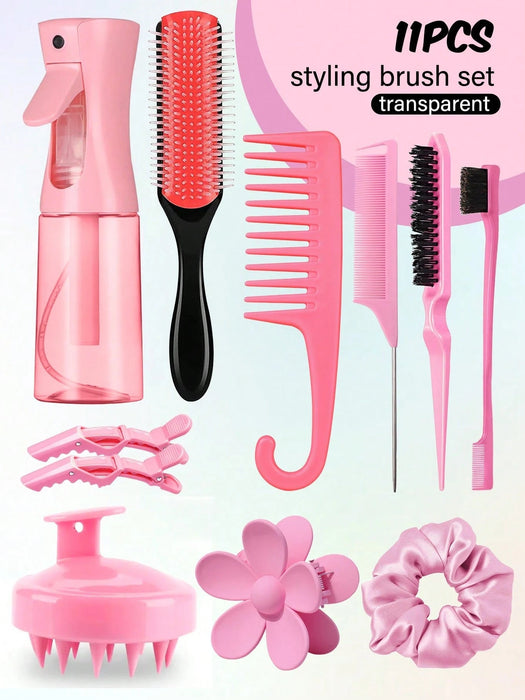 Shein Juego de peines unisex para peinar el cabello de 11 piezas, incluye juego de peines, adecuado para dar volumen - Quierox - Tienda Online