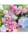 Shein Kit de arco de guirnalda de flores de globos rosas de 113 piezas - Quierox - Tienda Online