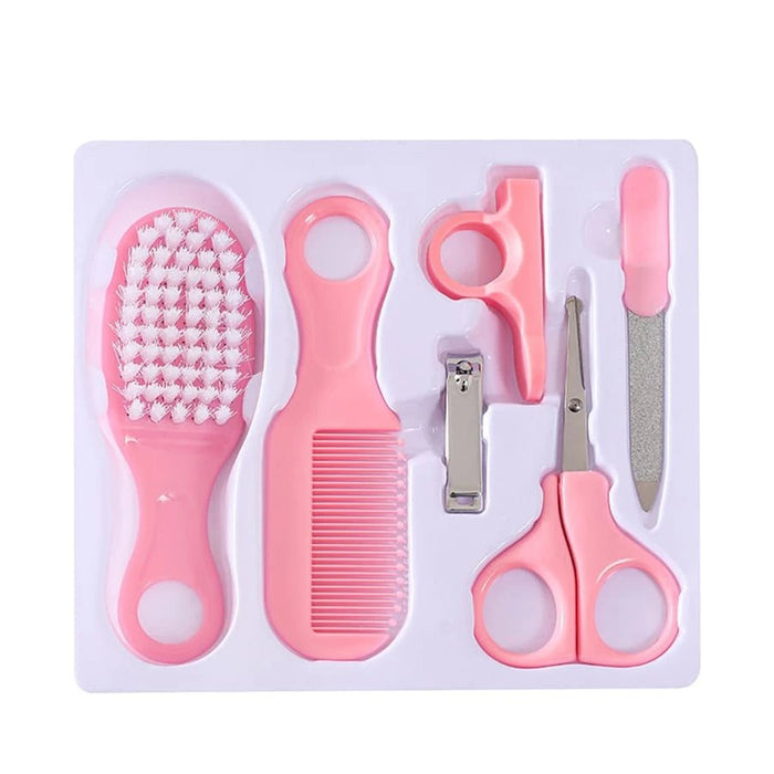 Shein Kit de cuidado para recién nacidos (6 piezas, incluye cortaúñas, peine y cepillo), color rosa - Quierox - Tienda Online