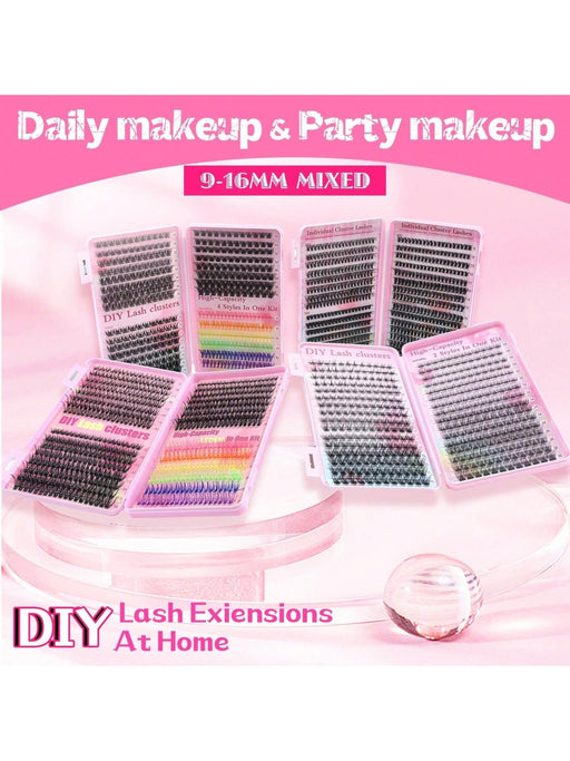 Shein Kit de extensiones de pestañas individuales en forma de D - Quierox - Tienda Online