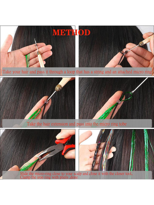 Shein Kit de herramientas para extensiones de cabello - Quierox - Tienda Online