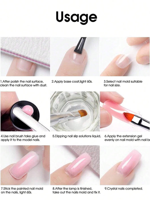 Shein Kit de iniciación de 8 piezas de gel para uñas de polietileno, 15 ml - Quierox - Tienda Online