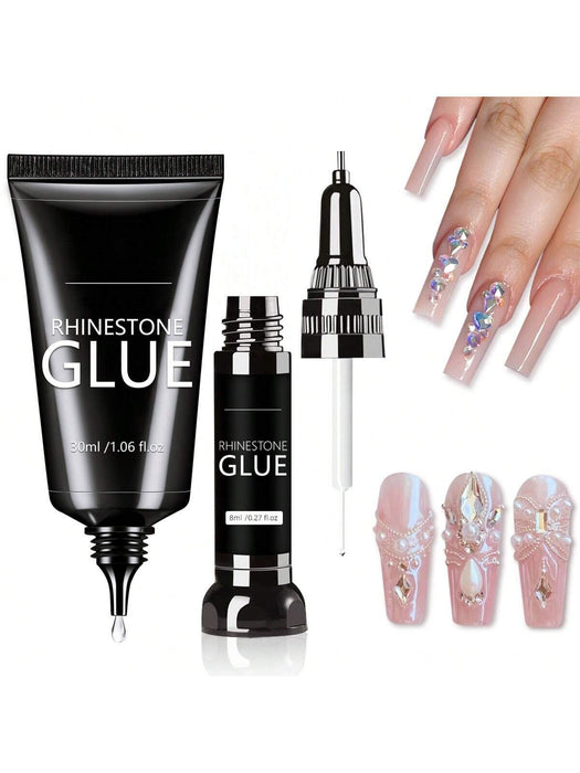 Shein Kit de pegamento para uñas con diamantes de imitación GLOZ, pegamento en gel para uñas para diamantes - Quierox - Tienda Online