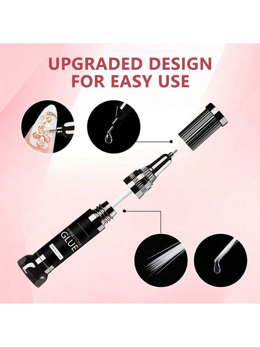 Shein Kit de pegamento para uñas con diamantes de imitación GLOZ, pegamento en gel para uñas para diamantes - Quierox - Tienda Online