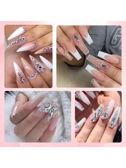 Shein Kit de pegamento para uñas con diamantes de imitación GLOZ, pegamento en gel para uñas para diamantes - Quierox - Tienda Online