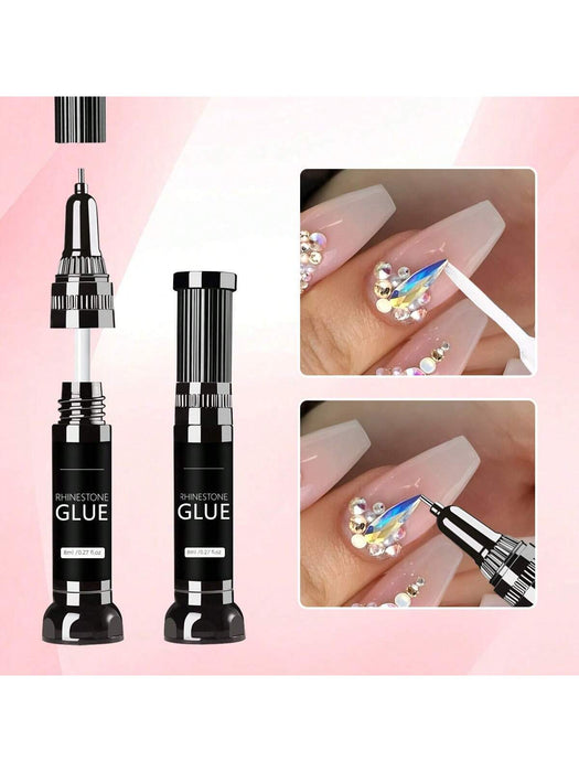 Shein Kit de pegamento para uñas con diamantes de imitación GLOZ, pegamento en gel para uñas para diamantes - Quierox - Tienda Online