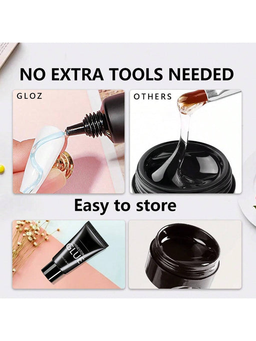 Shein Kit de pegamento para uñas con diamantes de imitación GLOZ, pegamento en gel para uñas para diamantes - Quierox - Tienda Online