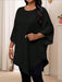 SHEIN Lady Blusa elegante de talla grande para mujer, holgada y bajo asimétrico - Quierox - Tienda Online