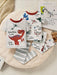 SHEIN Leap Crew Conjunto de pijama tejido a mano (4 piezas) - Quierox - Tienda Online