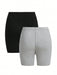 SHEIN Leap Crew Pantalones Cortos Casuales De Color Sólido Para Chicas - Quierox - Tienda Online