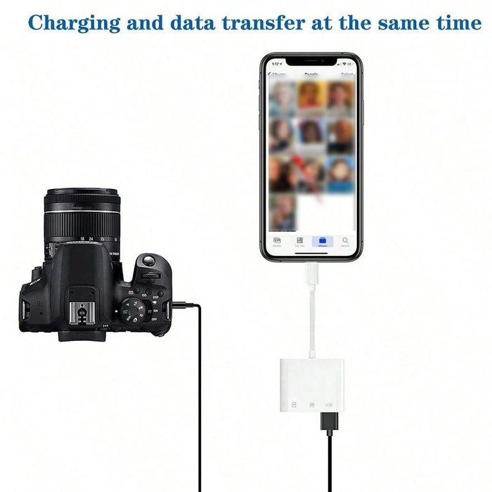 SHEIN Lector de tarjetas SD TF Micro SD 3 en 1, adaptador USB-C/Lightning - Quierox - Tienda Online