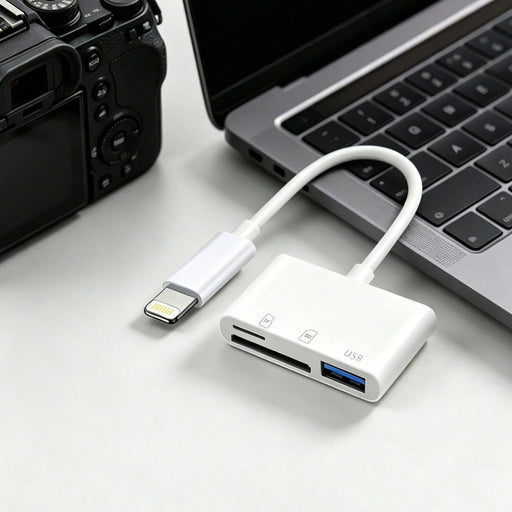 SHEIN Lector de tarjetas SD TF Micro SD 3 en 1, adaptador USB-C/Lightning - Quierox - Tienda Online