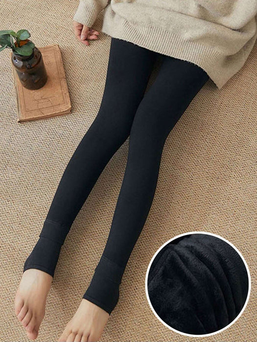 Shein Leggings ajustados con forro térmico para mujer DAZY, versátiles y adelgazantes - Quierox - Tienda Online