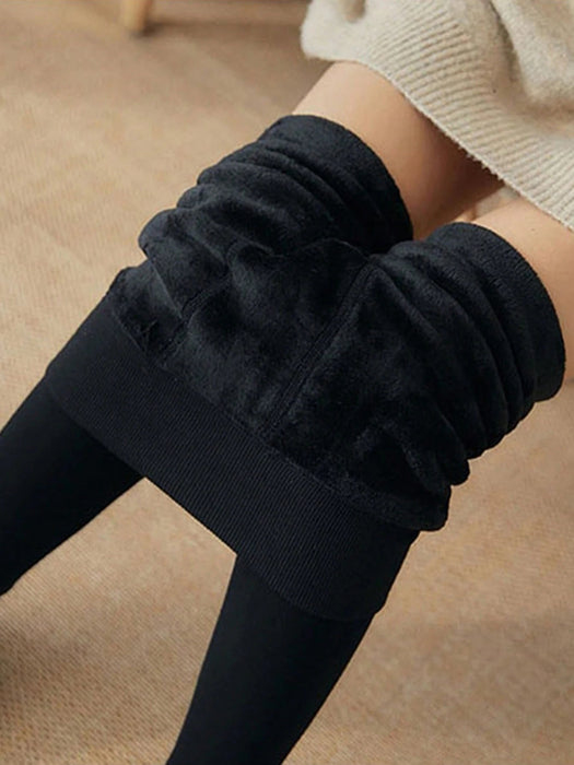 Shein Leggings ajustados con forro térmico para mujer DAZY, versátiles y adelgazantes - Quierox - Tienda Online