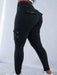 Shein Leggings deportivos estilo años 20 con cintura alta elástica, bolsillo con solapa - Quierox - Tienda Online