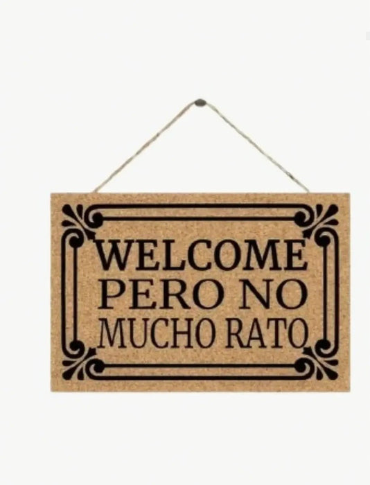 SHEIN Letreros Para El Hogar dice "BIENVENIDO PERO NO MUCHO RATO" - Quierox - Tienda Online