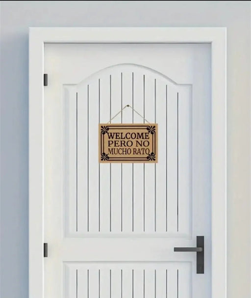 SHEIN Letreros Para El Hogar dice "BIENVENIDO PERO NO MUCHO RATO" - Quierox - Tienda Online