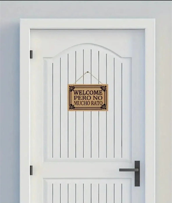 SHEIN Letreros Para El Hogar dice "BIENVENIDO PERO NO MUCHO RATO" - Quierox - Tienda Online