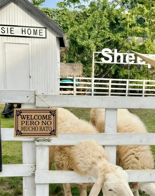 SHEIN Letreros Para El Hogar dice "BIENVENIDO PERO NO MUCHO RATO" - Quierox - Tienda Online