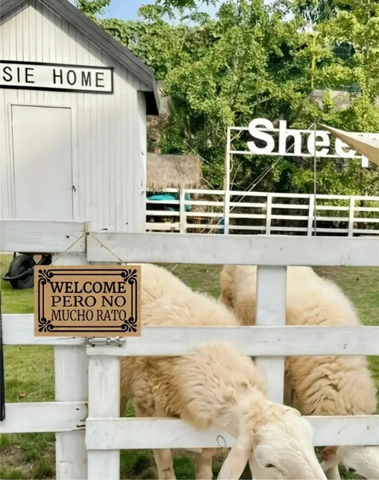 SHEIN Letreros Para El Hogar dice "BIENVENIDO PERO NO MUCHO RATO" - Quierox - Tienda Online