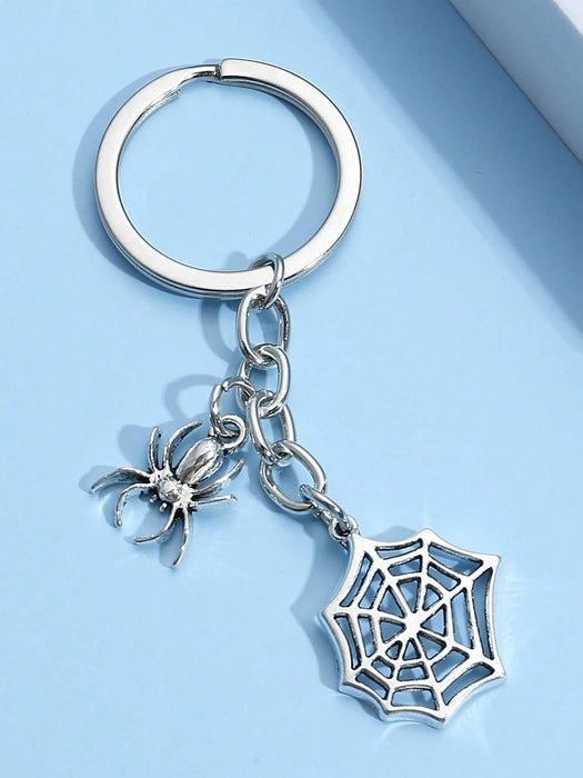 SHEIN Llavero de araña y telaraña con estilo minimalista y cool - Quierox - Tienda Online