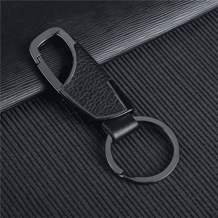 Shein Llavero de cuero de lujo para hombre con cierre negro - Quierox - Tienda Online