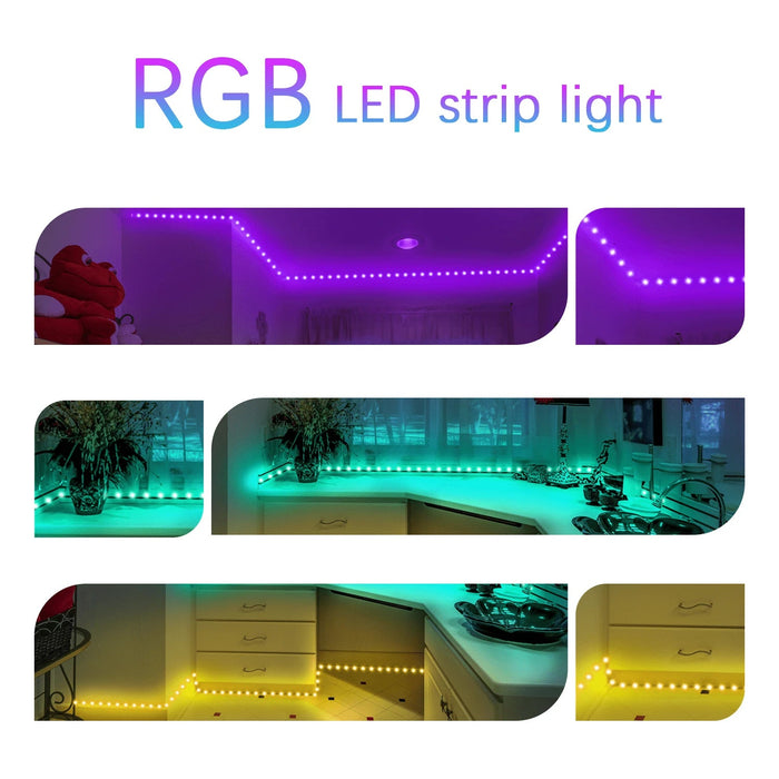 Shein Luces de tira LED USB con control remoto de 44 teclas y control de aplicación 15m/50ft - Quierox - Tienda Online