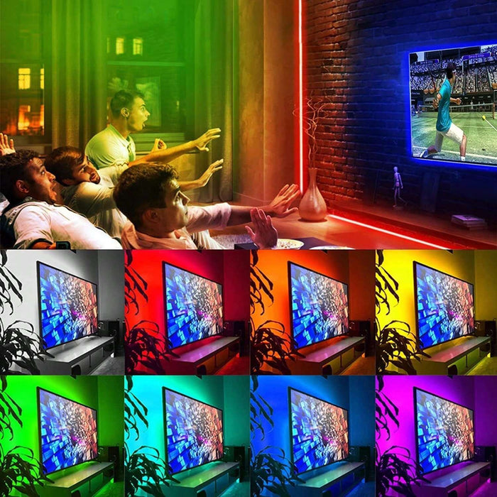 Shein Luces de tira LED USB con control remoto de 44 teclas y control de aplicación 15m/50ft - Quierox - Tienda Online