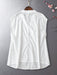 SHEIN LUNE Blusa sin mangas de talla grande con apliques florales en 3D y escote - Quierox - Tienda Online