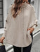SHEIN LUNE Jersey holgado informal de mujer con cuello alto con botones decorativos - Quierox - Tienda Online