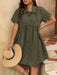 SHEIN LUNE Plus Vestido holgado con botones delanteros - Quierox - Tienda Online