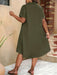 SHEIN LUNE Plus Vestido holgado con botones delanteros - Quierox - Tienda Online