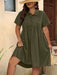 SHEIN LUNE Plus Vestido holgado con botones delanteros - Quierox - Tienda Online