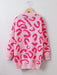 SHEIN Lunivi Cárdigan estilo plumero con hombros caídos y estampado integral para niña - Quierox - Tienda Online
