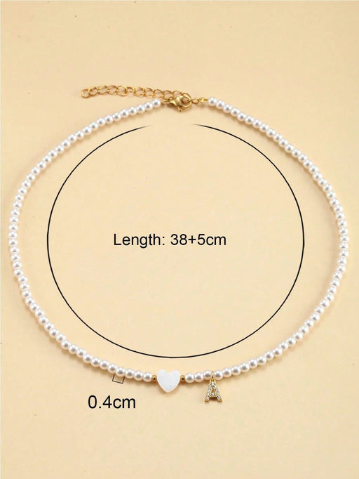 SHEIN Magic Fish 1 pieza Collar con colgante de letra J - Quierox - Tienda Online