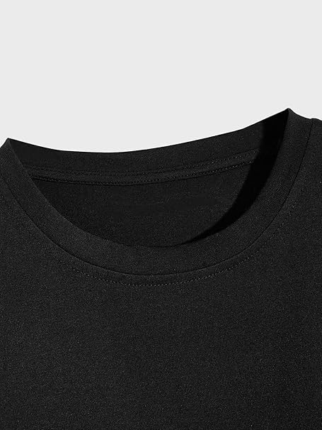 SHEIN Manfinity 4 piezas Camiseta básica de cuello redondo lisa para hombre - Quierox - Tienda Online