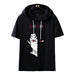 Shein Manfinity Camiseta de manga corta con capucha de anime Rikuya - Quierox - Tienda Online