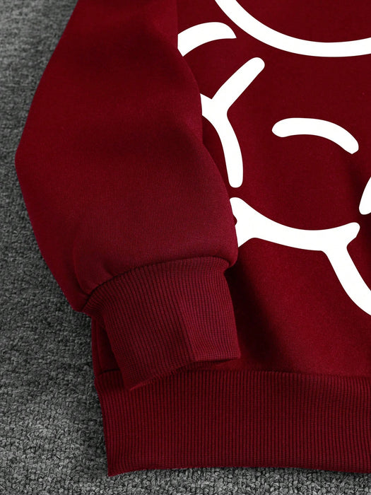 SHEIN Manfinity Dauomo Sudadera con capucha para hombre con forro térmico, estampado - Quierox - Tienda Online