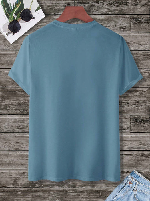 Shein Manfinity Homme Camiseta De Manga Corta Con Estampado De Letras Para Hombre - Quierox - Tienda Online