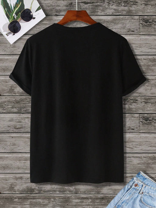 SHEIN Manfinity Homme Camiseta Para Hombre Con Mangas Cortas - Quierox - Tienda Online