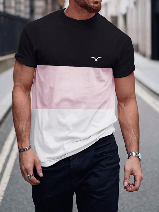 SHEIN Manfinity Homme Camiseta Para Hombre Con Mangas Cortas - Quierox - Tienda Online
