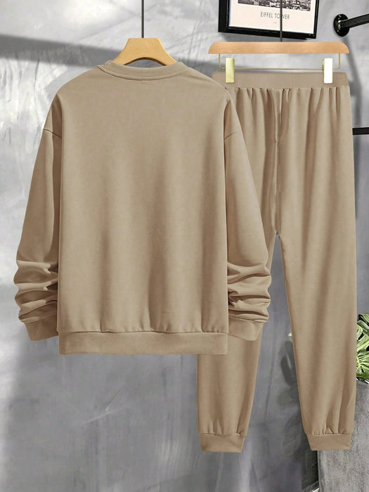 SHEIN Manfinity Homme Conjunto de dos piezas para hombre con sudadera y pantalón - Quierox - Tienda Online