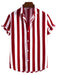 SHEIN Manfinity Homme Hombres Camisa de rayas verticales con botón - Quierox - Tienda Online
