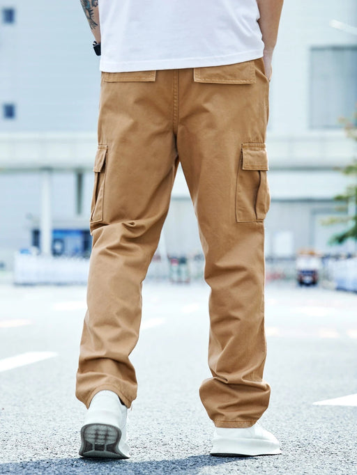 SHEIN Manfinity Homme Hombres Jeans cargo algodón con bolsillo lateral - Quierox - Tienda Online