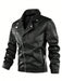 SHEIN Manfinity LEGND Chaqueta de motocicleta de cuero sintético con cremallera - Quierox - Tienda Online
