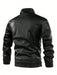 SHEIN Manfinity LEGND Chaqueta de motocicleta de cuero sintético con cremallera - Quierox - Tienda Online