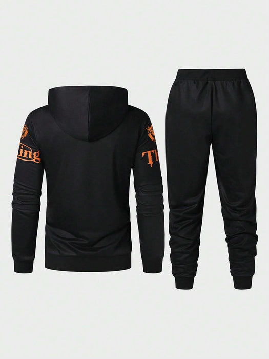 SHEIN Manfinity LEGND Sudadera Con Capucha Y Pantalones Deportivos - Quierox - Tienda Online