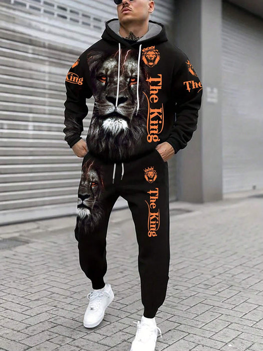SHEIN Manfinity LEGND Sudadera Con Capucha Y Pantalones Deportivos - Quierox - Tienda Online