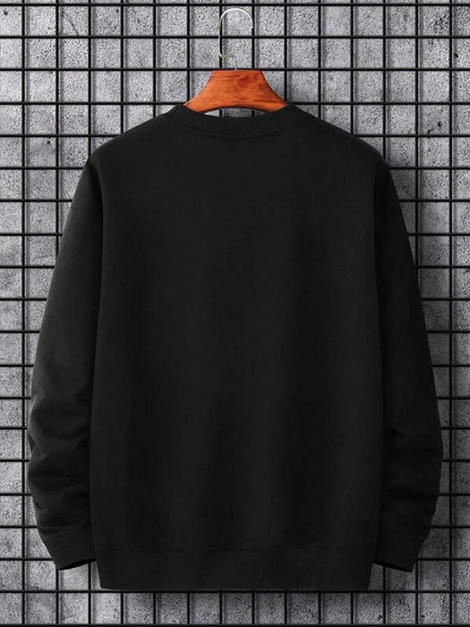 SHEIN Manfinity LEGND Sudadera Gráfica De Eslogan Y Figura Para Hombres - Quierox - Tienda Online