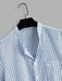 SHEIN Manfinity RelaxMax Camisa informal de manga corta con botones y rayas - Quierox - Tienda Online